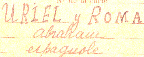 Forged name on Residen Alien card, 1942