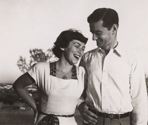 Uriel and Toni, Israel - 1949