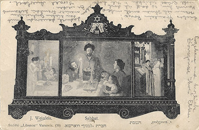 Postcard from Israel Auerbach to Ronya Datnowksy, 1904.