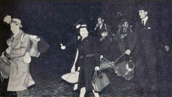 Passengers boarding the Dora in Amsterdam.