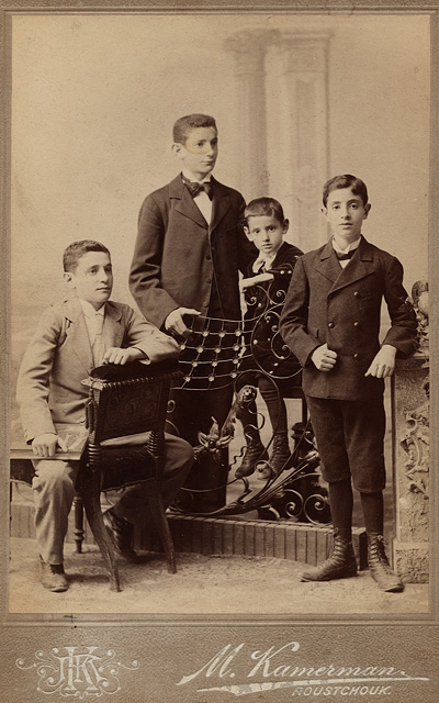 Haim, Moritz, Isak and Mony Abraham, Ruschuk, 1896